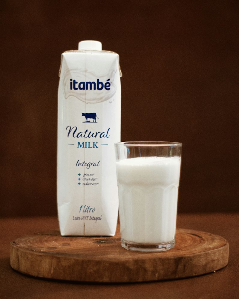 Pouring fresh milk